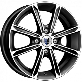 K&K Флэш (КС710) 13x5.0 4x114.3 ET45 d.69.1 алмаз черный
